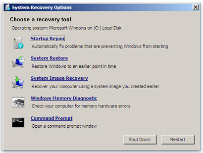 windows 10 advanced system repair